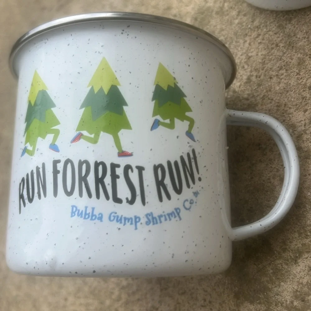 Run Forest Run Bubba Gump Shrimp Co. Set of Two Tin Coffee Moscow Mule Cups
